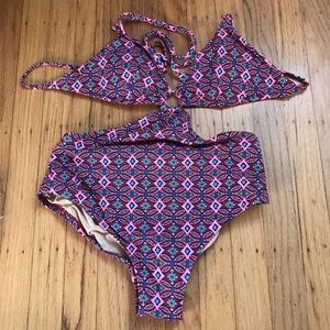 J.Crew one piece halter swim suit